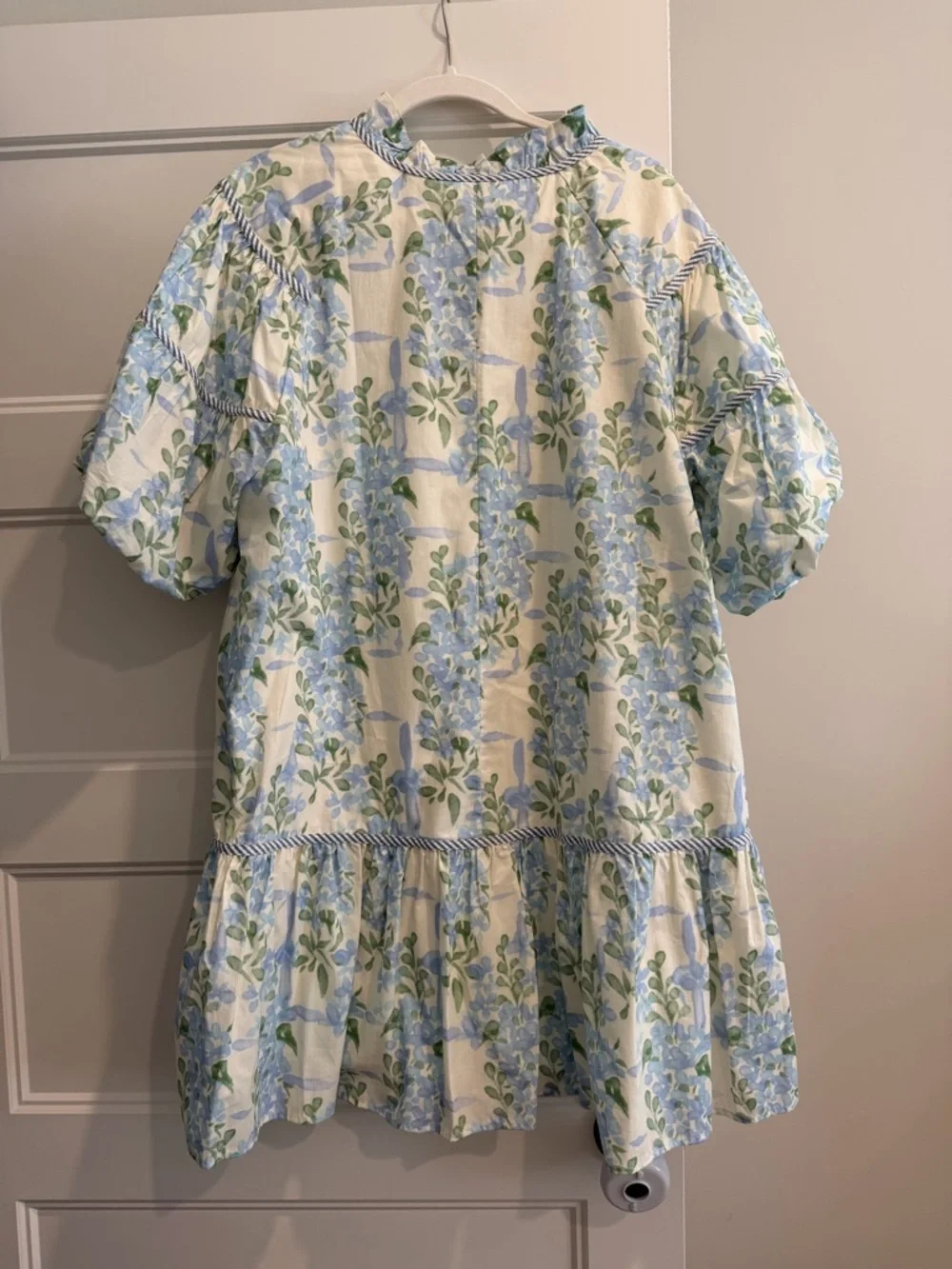 Umgee Floral Dress in Blue & Green - Picture 2 of 3